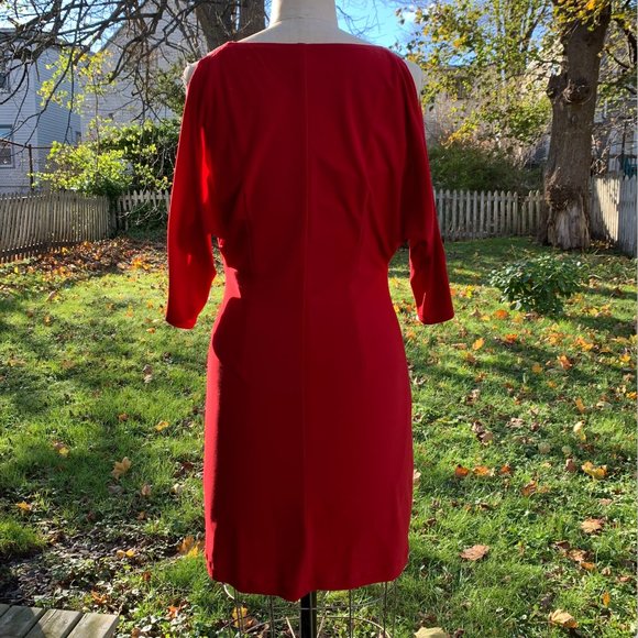 For Valentine's Day?    Red Body-Skimming Dress - Picture 7 of 13